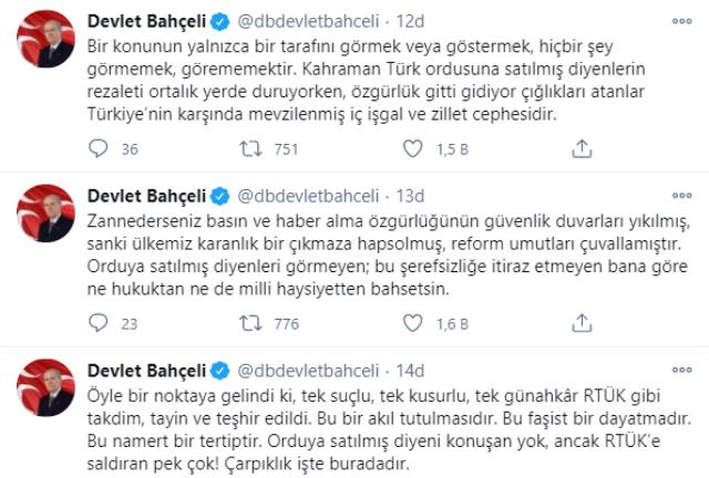Son Dakika! MHP Genel Başkanı Bahçeli: Orduya satılmış demek bir defa vatana ihanettir