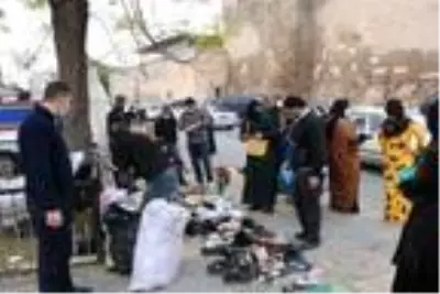 Suriyelilerin satış yaptığı pazar, tedbirlere uyulmayınca kaldırıldı