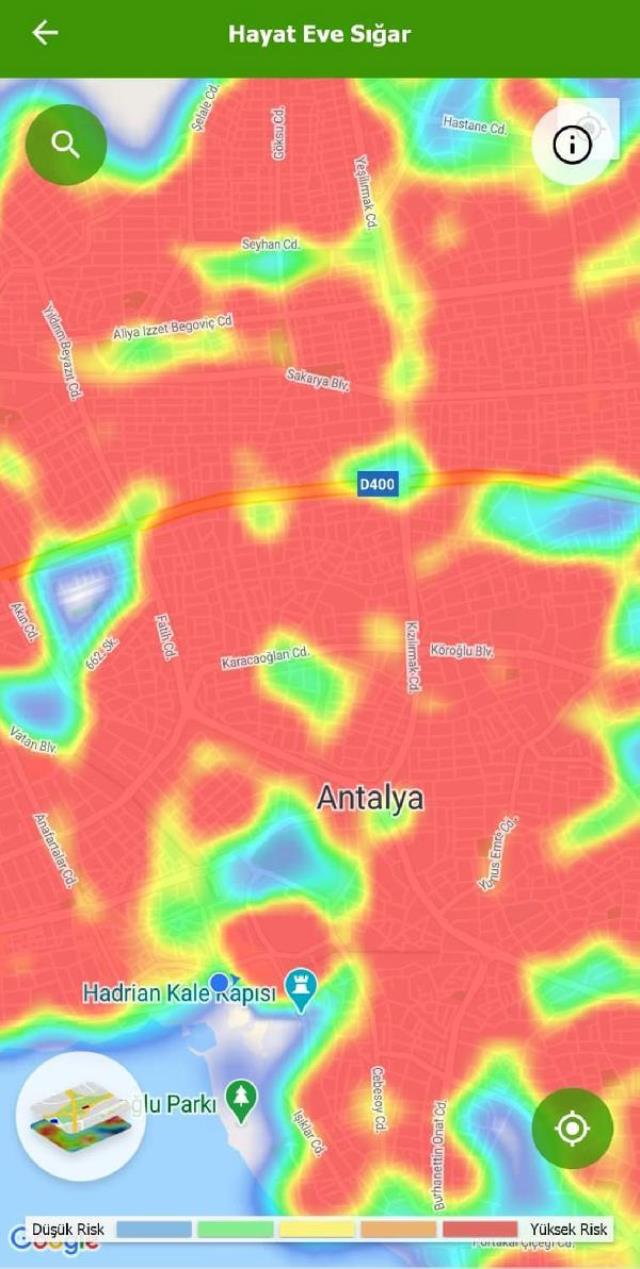 Vaka sayısının yüzde 100 arttığı Antalya'da koronavirüs haritası tamamen kırmızıya döndü