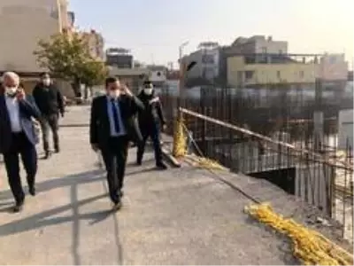 Başkan Batur'dan tesis inşaatlarına denetleme Başkan Batur'dan tesis inşaatlarına denetleme