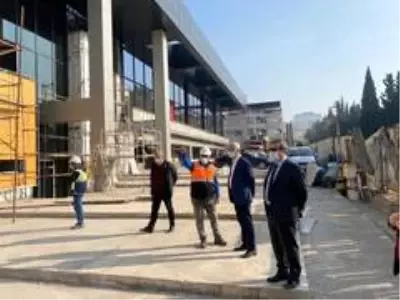 Başkan Batur'dan tesis inşaatlarına denetleme Başkan Batur'dan tesis inşaatlarına denetleme