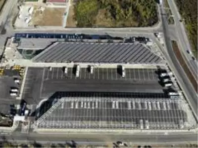 Ordu'da yapılan yeni otobüs terminali kendi elektriğini üretiyor Ordu'da yapılan yeni otobüs terminali kendi elektriğini üretiyor