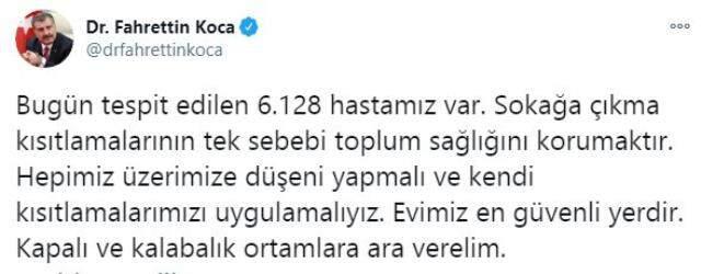 Son Dakika: Türkiye'de 5 Aralık günü koronavirüs nedeniyle 196 kişi vefat etti, 31 bin 896 yeni vaka tespit edildi