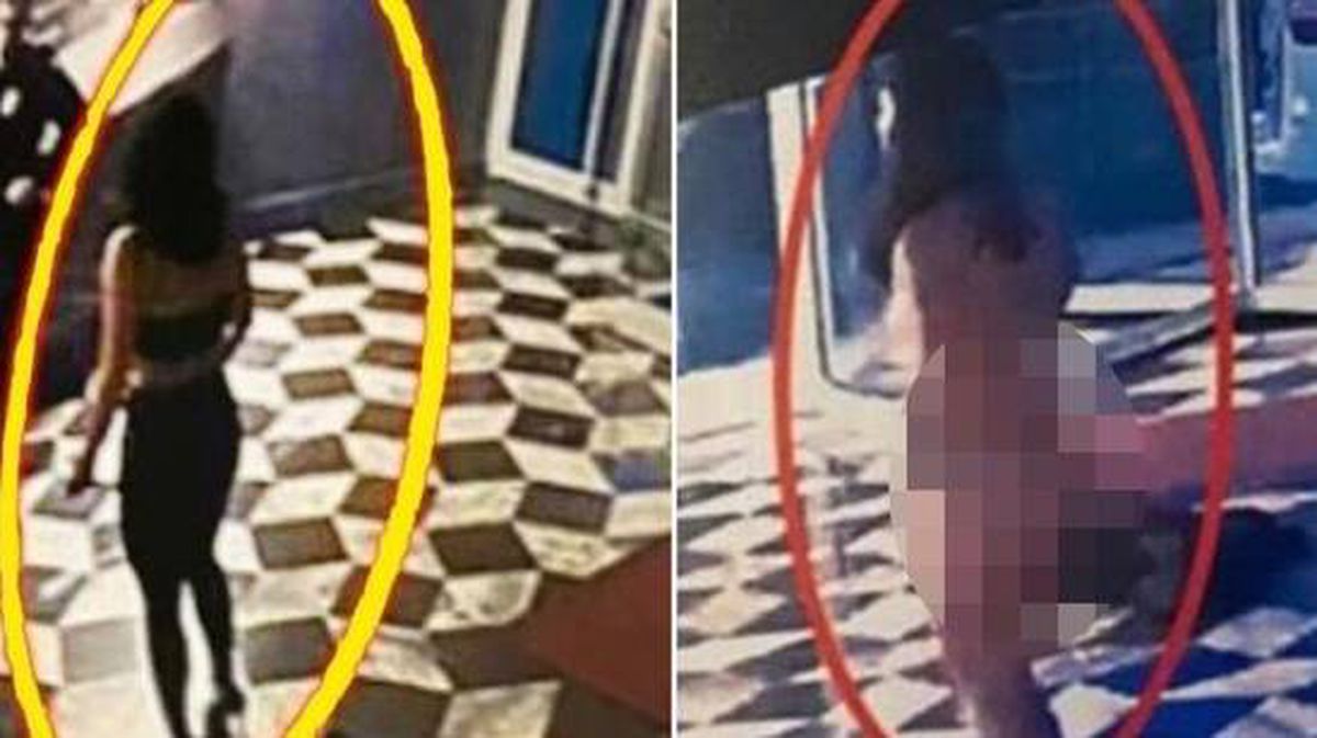 Sevgilisinin kendisini aldattığını düşünen kadın, otel lobisinde çırılçıplak soyundu