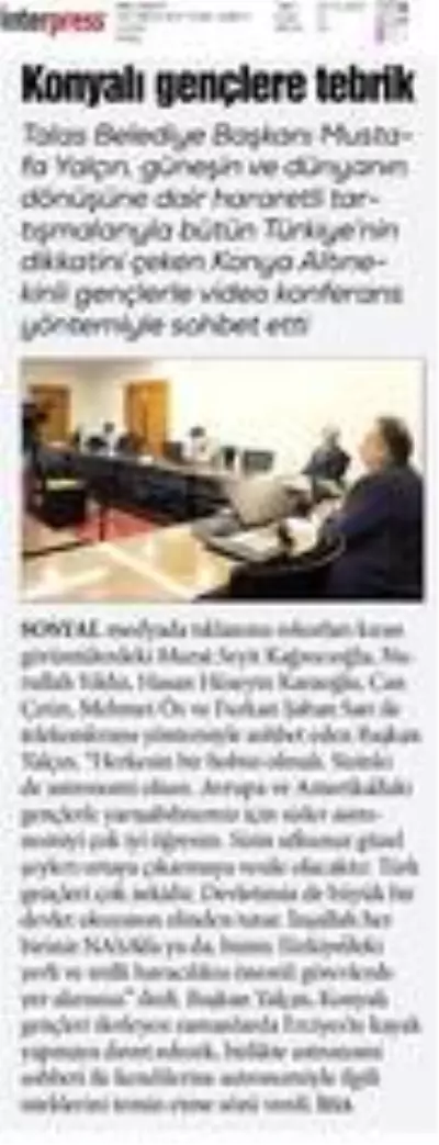 Başkan Yalçın'ın 'Uzay sohbeti' Konya'da da yankı buldu Başkan Yalçın'ın 'Uzay sohbeti' Konya'da da yankı buldu
