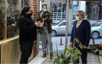 Başkandan esnaf ziyareti Başkandan esnaf ziyareti