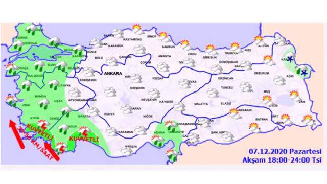 Meteoroloji saat verip uyardı!
