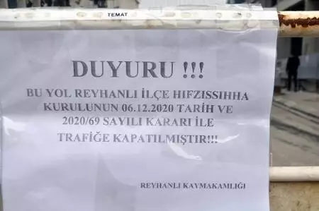 Reyhanlı'da bazı cadde ve sokaklar araç trafiğine kapatıldı Reyhanlı'da bazı cadde ve sokaklar araç trafiğine kapatıldı