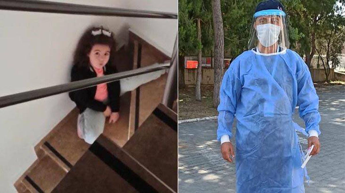 Minik Ecem'in, korona olan sağlıkçı babasına söyledikleri yürek sızlattı: Keşke yanına gelebilsem