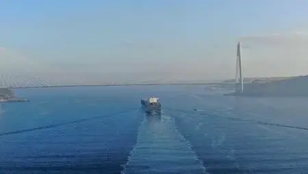 Dev konteyner gemisi İstanbul Boğazı'ndan geçti Dev konteyner gemisi İstanbul Boğazı'ndan geçti