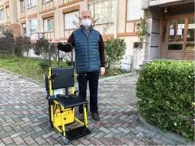 Engelli kişilerin merdiven kullanımına 'tırmanma cihazlı' destek Engelli kişilerin merdiven kullanımına 'tırmanma cihazlı' destek