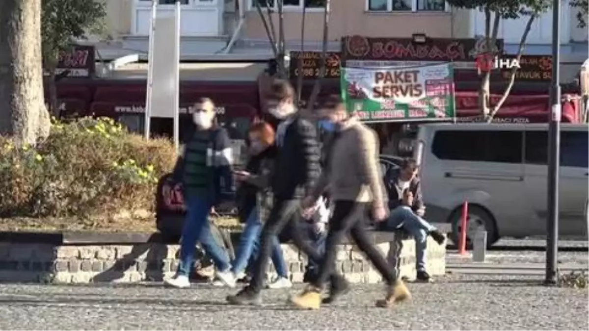 Güneşi gören kordona akın etti