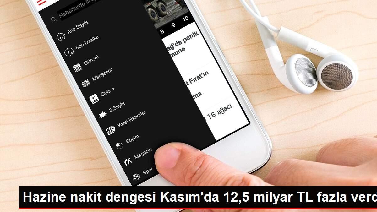 Hazine nakit dengesi Kasım'da 12,5 milyar TL fazla verdi
