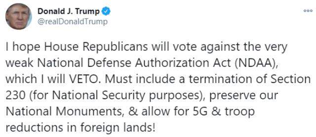 Trump, S-400 hava savunma sistemi nedeniyle Türkiye'ye yaptırım öngören bütçe tasarısını veto edecek