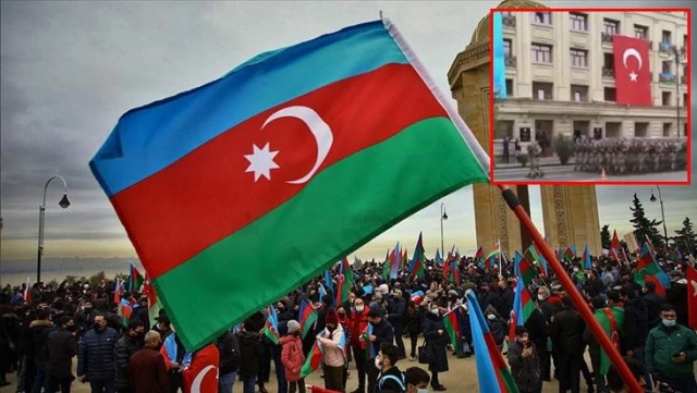 Türk askeri 10 Aralık Zafer Töreni için Azerbaycan'a gitti