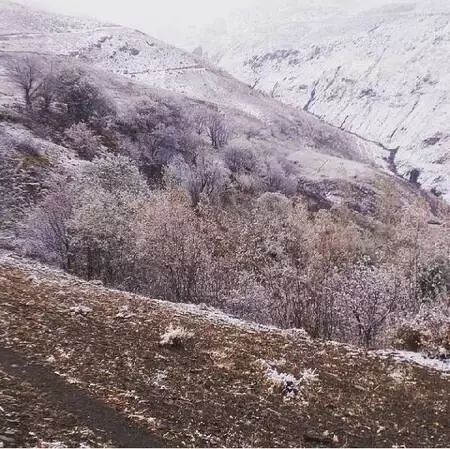Bahçesaray'ın yüksekleri karla beyaza büründü Bahçesaray'ın yüksekleri karla beyaza büründü