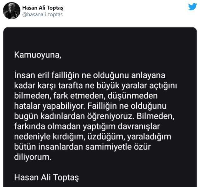 Hasan Ali Toptaş kimdir, nereli? Hasan Ali Toptaş açıklaması nedir? Hasan Ali Toptaş kimdir, nereli? Hasan Ali Toptaş açıklaması nedir?