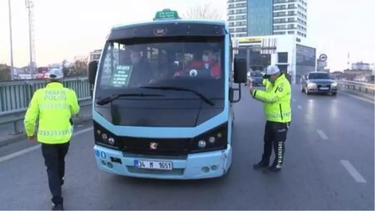 Maltepe'de toplu taşıma araçlarında koronavirüs denetimi