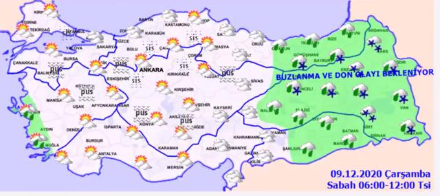 Meteoroloji'den Doğu Anadolu Bölgesi için kar uyarısı