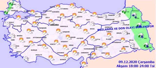 Meteoroloji'den Doğu Anadolu Bölgesi için kar uyarısı