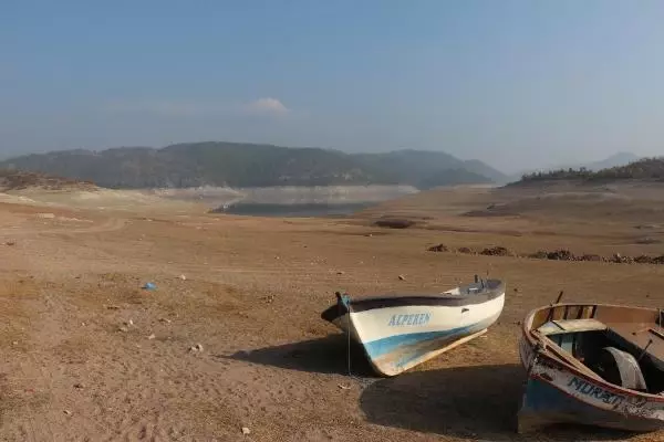 Çaygören Barajı'nda su seviyesi, yüzde 10'un altında