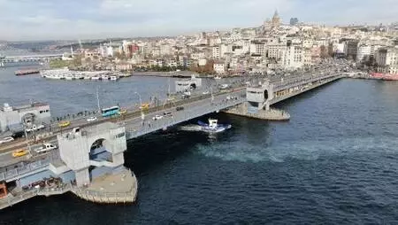 (Havadan fotoğraflarla) Galata Köprüsü'nde olta balıkçılarına '3 metre kuralı' denetimi (Havadan fotoğraflarla) Galata Köprüsü'nde olta balıkçılarına '3 metre kuralı' denetimi