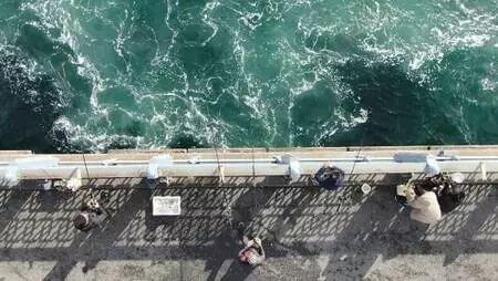 (Havadan fotoğraflarla) Galata Köprüsü'nde olta balıkçılarına '3 metre kuralı' denetimi (Havadan fotoğraflarla) Galata Köprüsü'nde olta balıkçılarına '3 metre kuralı' denetimi