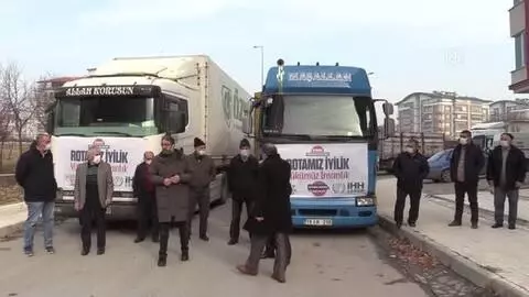 KASTAMONU - İHH'nın Suriye insani yardım tırı yola çıktı KASTAMONU - İHH'nın Suriye insani yardım tırı yola çıktı