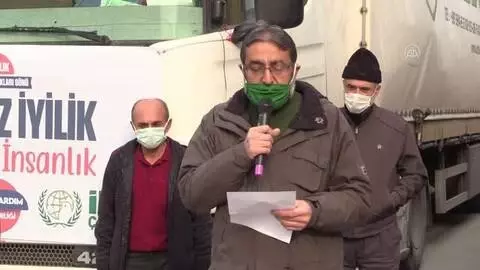 KASTAMONU - İHH'nın Suriye insani yardım tırı yola çıktı KASTAMONU - İHH'nın Suriye insani yardım tırı yola çıktı