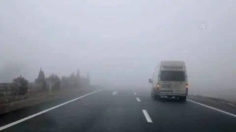 KASTAMONU - Sis ulaşımı olumsuz etkiliyor