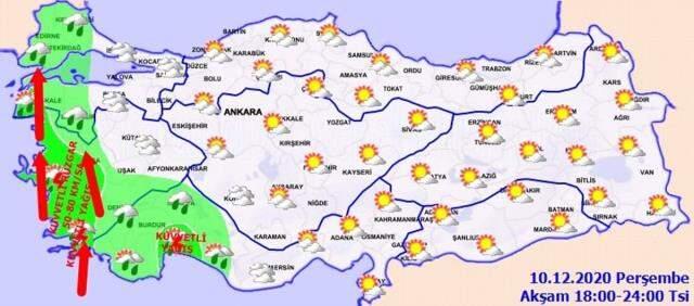 Meteoroloji'den 37 il için sağanak yağış uyarısı