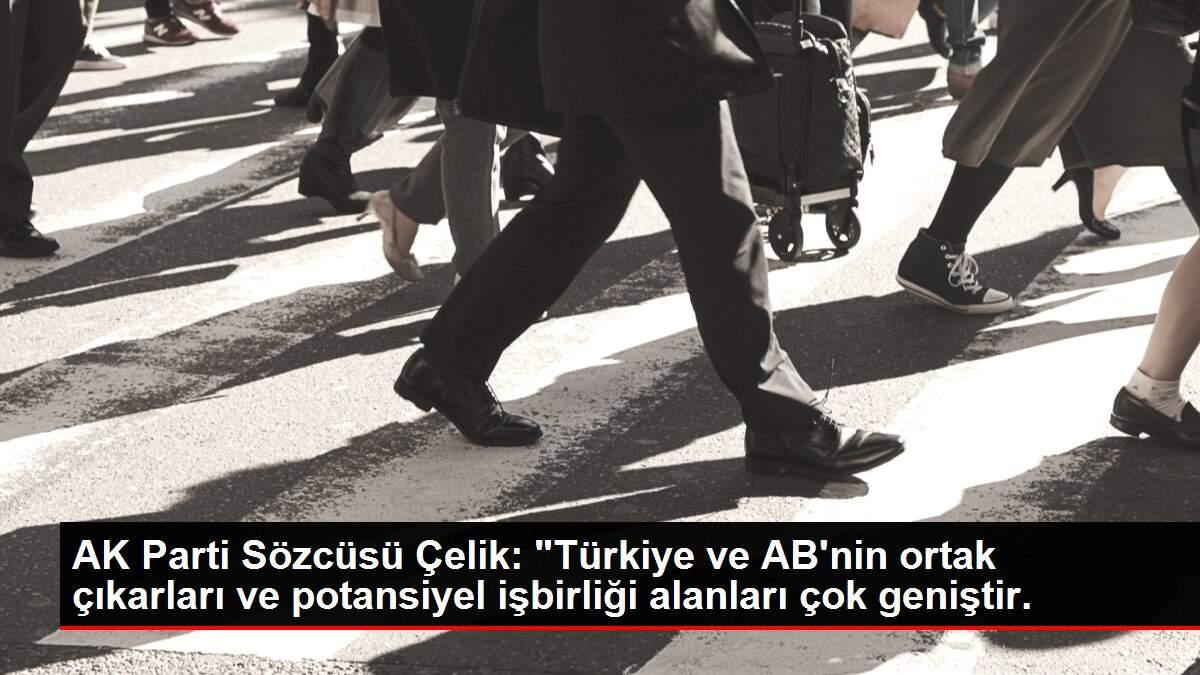 AK Parti Sözcüsü Çelik: 'Türkiye ve AB'nin ortak çıkarları ve potansiyel işbirliği alanları çok geniştir.
