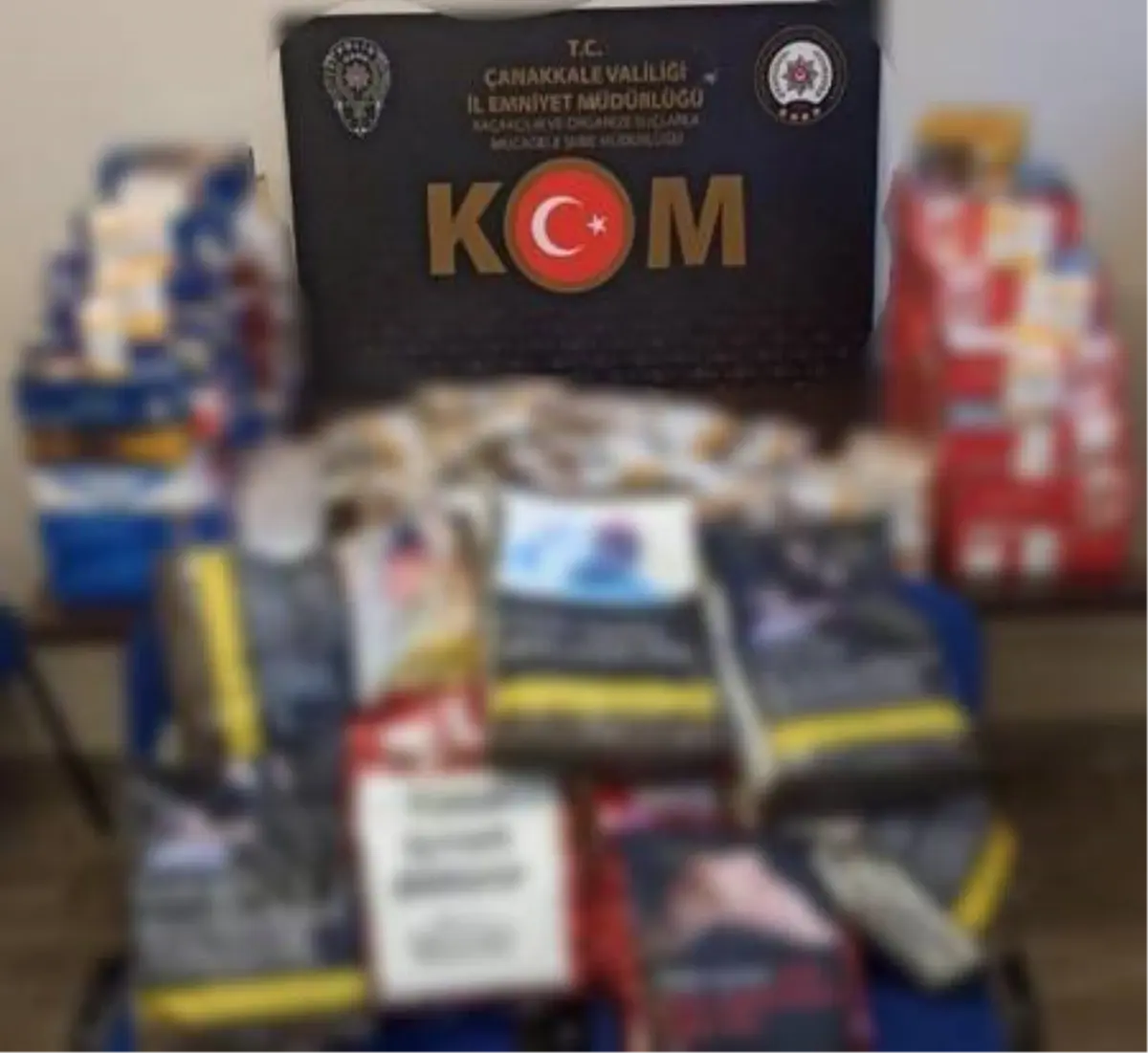 Ayvacık'ta kaçak sigara operasyonuna 1 gözaltı