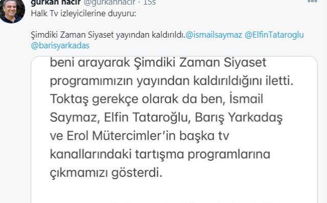 Halk TV Şimdiki Zaman Siyaset programı neden yayından kaldırıldı? Halk TV Genel Yayın Yönetmeni Suat Toktaş kimdir?