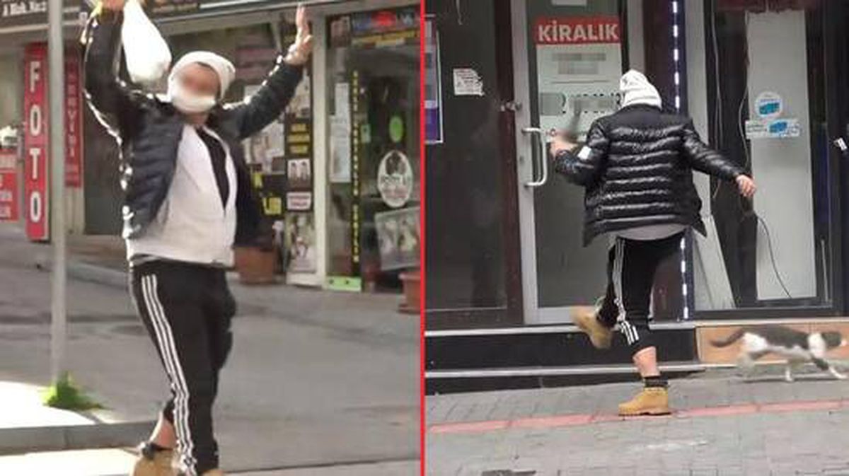 Kediye tekme atıp taşkınlık çıkardı! 'Gelin tur atalım sizinle, uyuşturucular zulada' sözleri polisi bile şaşırttı