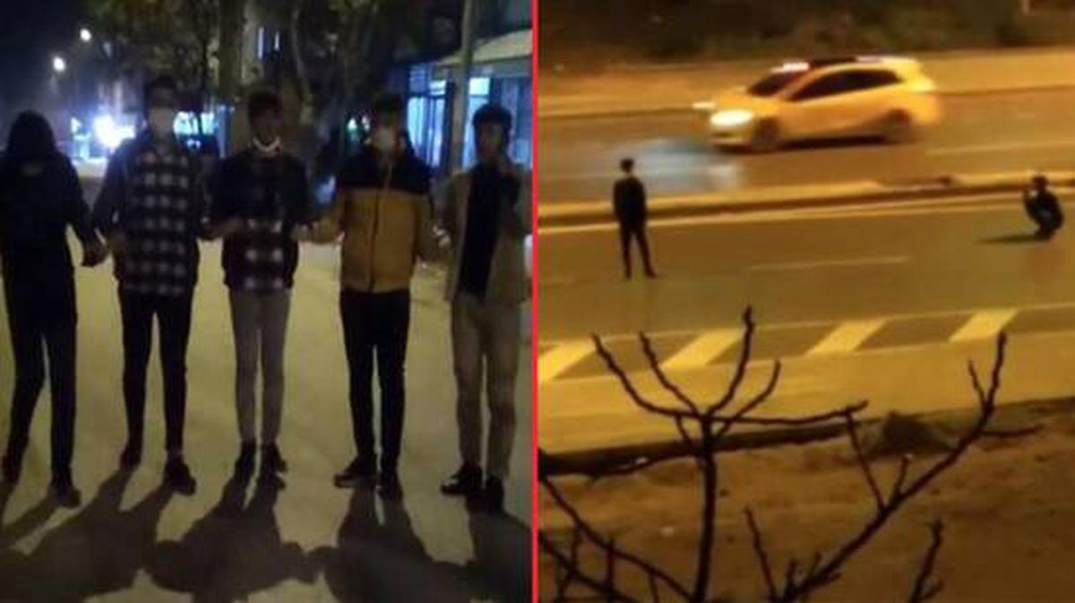 Sosyal medya uğruna kısıtlamayı hiçe saydılar: Tehlikeyi umursamayıp halay çektikleri anlar kamerada
