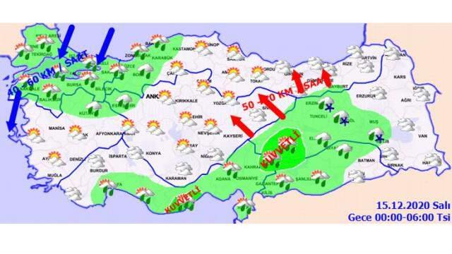 Meteoroloji'den sağanak yağış ve fırtına uyarısı