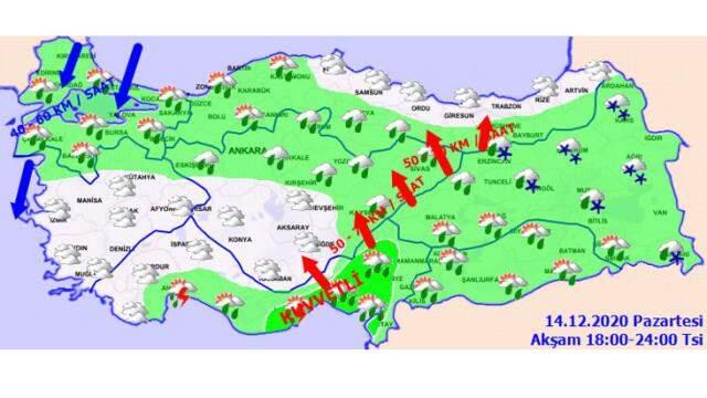 Meteoroloji'den sağanak yağış ve fırtına uyarısı