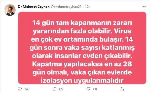 Son dakika haberi! Mide kanaması geçiren Prof. Dr. Ceyhan, taburcu