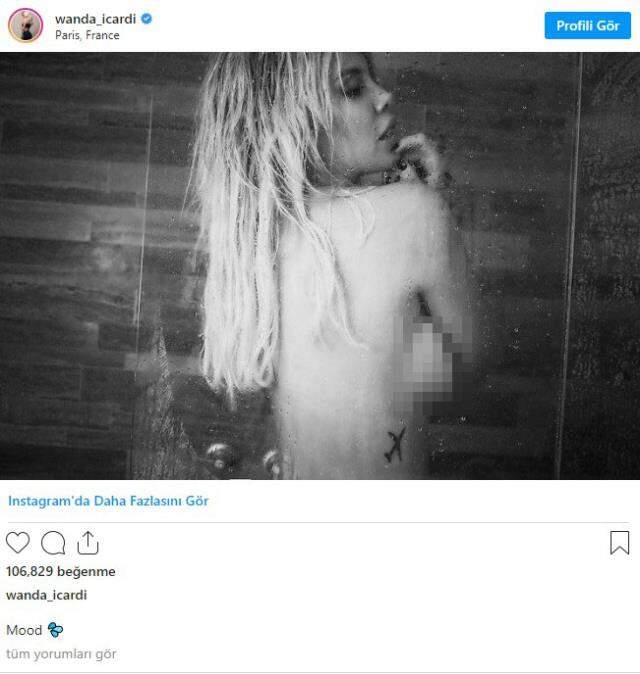 PSG'li Icardi'nin eşi Wanda Nara, banyoda çıplak poz verdi PSG'li Icardi'nin eşi Wanda Nara, banyoda çıplak poz verdi