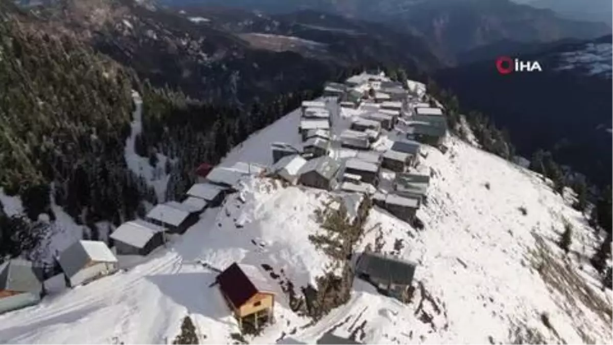 Boselta yaylasında kış görüntüleri