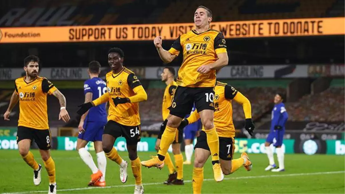 Chelsea, deplasmanda Wolverhampton'a son dakika golüyle 2-1 mağlup oldu