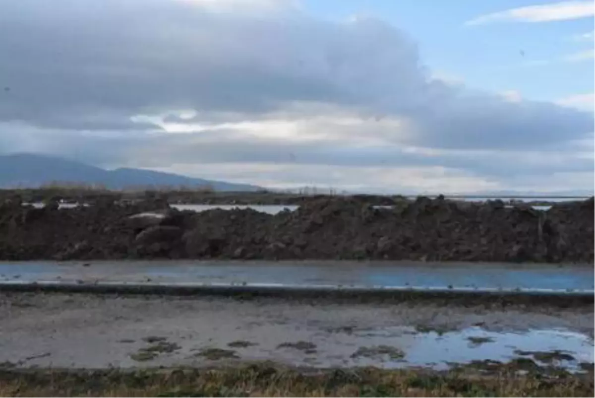 İzmir'de taşkınlara karşı sahile kumdan set