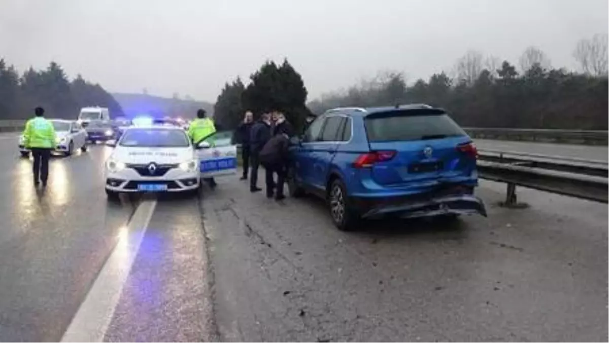 Yola dökülen mazot zincirleme kazaya neden oldu