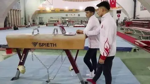 Milli cimnastikciler, AA'nın 'Yılın Fotoğrafları' oylamasına katıldı Milli cimnastikciler, AA'nın 'Yılın Fotoğrafları' oylamasına katıldı
