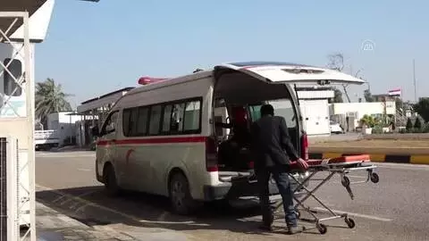 Son dakika... AA ekibi, Bağdat'ta karantina hastanesini görüntüledi