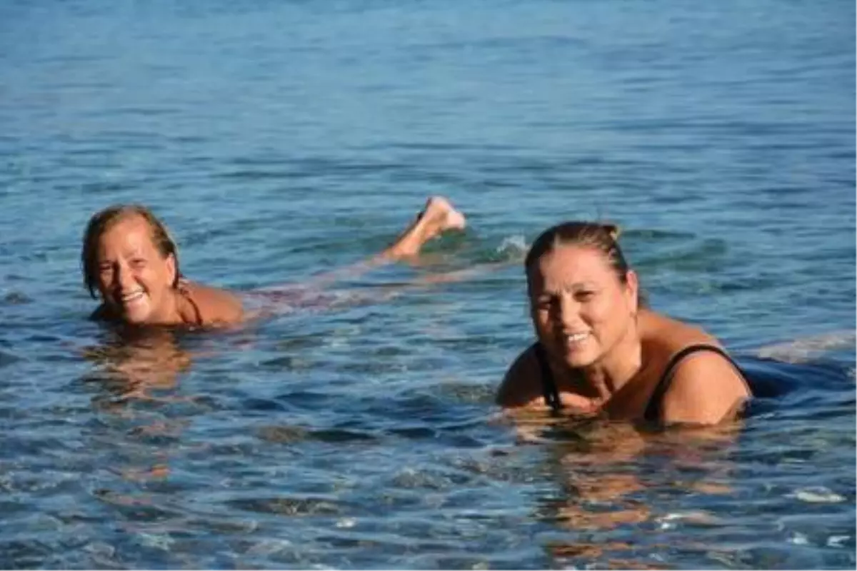 Datça'da aralıkta deniz keyfi