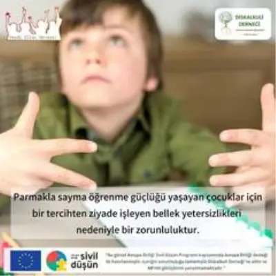 Diskalkuli Derneğinden 'Haydi, Eller Havaya' projesi Diskalkuli Derneğinden 'Haydi, Eller Havaya' projesi