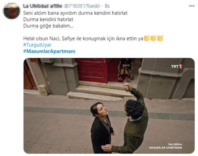 Masumlar Apartmanı'na damga vuran sahne! Safiye'yle konuşmak isteyen Naci, meydan dayağı yedi