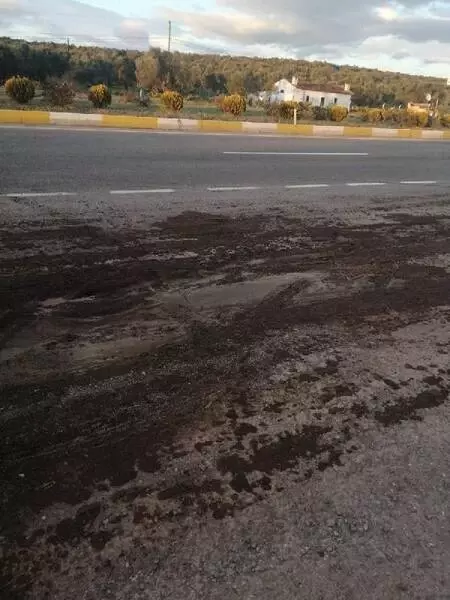 Pirina fabrikası depolama havuzunun duvarı yıkıldı, tonlarca atık çevreye yayıldı